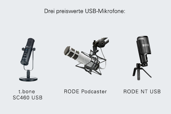 3 günstige USB-Mikrofone für Podcasting